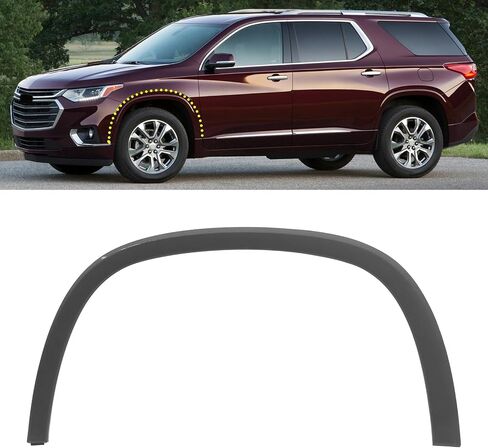 Wheel Molding Trim Fit for Chevrolet Traverse 2018 2019 2020 2021 2022 2023 2024 Replace for 84417155(Front Left Side) in Saudi Arabia