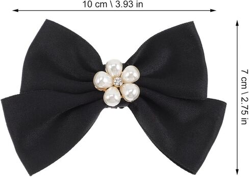 Bow Shoe Clips 1 Pair Removable Buckle Elegant Pearl Charms Decoration DIY for Women Girls Bridal Wedding in Saudi Arabia