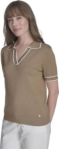 Tommy Hilfiger Womens Short Sleeve Johnny Collar Polo Sweater in Saudi Arabia