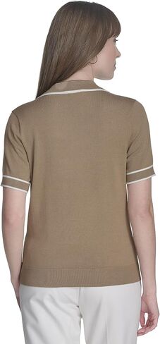 Tommy Hilfiger Womens Short Sleeve Johnny Collar Polo Sweater in Saudi Arabia