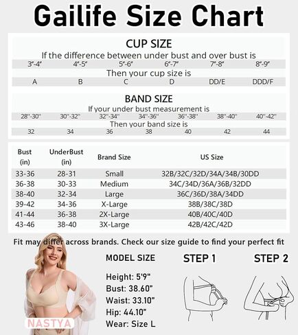 Gailife Scalloped Lift Bras for Women Soft Push Up Wireless Bra Supportive V Neck No Underwire Seamless Tshirt Bralettes in Kuwait
