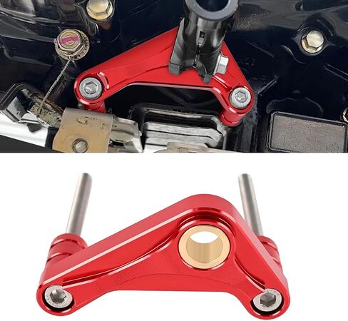 Canitu Shift Shaft Brace ، أنود CNC Billet Aluminium Supter Support Cover Cover Carrier مع شريحة دعم 2 براغي لـ Honda Grom 2014-2021 للقرد 125 2018-2021 (أسود) in Saudi Arabia