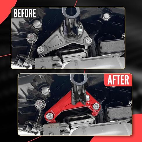 Canitu Shift Shaft Brace ، أنود CNC Billet Aluminium Supter Support Cover Cover Carrier مع شريحة دعم 2 براغي لـ Honda Grom 2014-2021 للقرد 125 2018-2021 (أسود) in Saudi Arabia