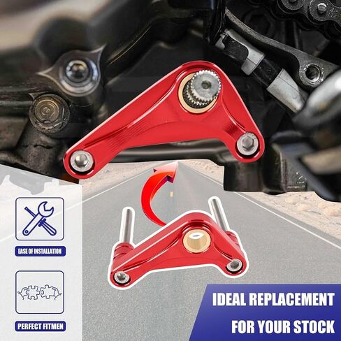 Canitu Shift Shaft Brace ، أنود CNC Billet Aluminium Supter Support Cover Cover Carrier مع شريحة دعم 2 براغي لـ Honda Grom 2014-2021 للقرد 125 2018-2021 (أسود) in Saudi Arabia