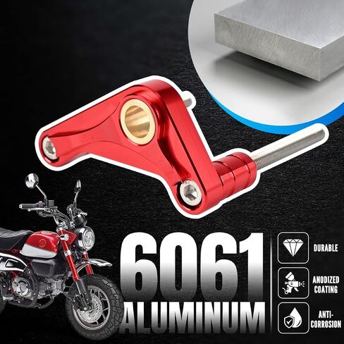 Canitu Shift Shaft Brace ، أنود CNC Billet Aluminium Supter Support Cover Cover Carrier مع شريحة دعم 2 براغي لـ Honda Grom 2014-2021 للقرد 125 2018-2021 (أسود) in Saudi Arabia