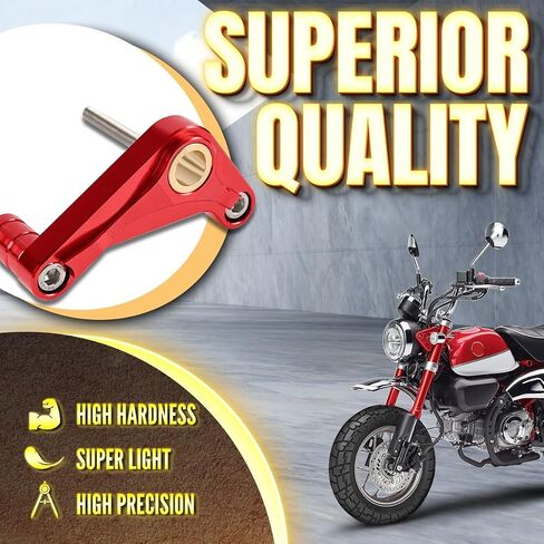 Canitu Shift Shaft Brace ، أنود CNC Billet Aluminium Supter Support Cover Cover Carrier مع شريحة دعم 2 براغي لـ Honda Grom 2014-2021 للقرد 125 2018-2021 (أسود) in Saudi Arabia