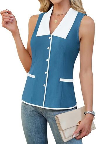 BMJL Women's Summer Tank Top Top Business Disuits 2025 Blouses Disy Disual Laze Shirts Olcy in Saudi Arabia