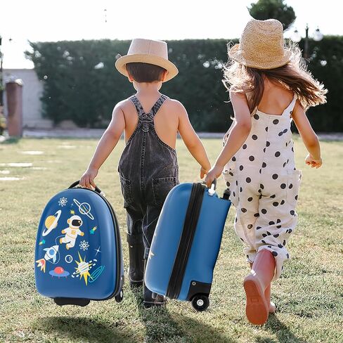أمتعة Honey Joy Kids ، 16 "الأطفال المتداولون مع عجلات خفيفة ومقبض تلسكوبي ، أمتعة سفر خفيفة الوزن الصلبة للأطفال الصغار ، واصلوا أمتعة مع عجلات لفتاة الصبي (Pink Unicorn) in Kuwait