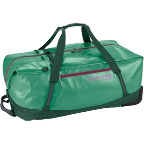 Eagle Creek Migrate 130L Rolling Duffle Bag with Wheels, Tuck-Away Backpack Straps, Wide-Mouth Main Compartment, Quick-Access Front Pocket & Bathtub Bottom, Willow Green