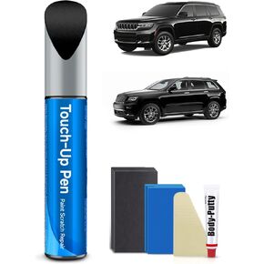 PW7/GW7 Bright White Touch Up Paint Kit Compatible with Jeep Exact Match Car Scratch Repair Touch Up Paint Kit