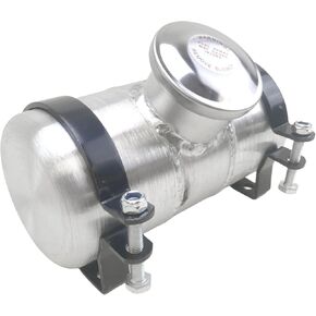 JSD 0.38 Gallon 4x8 Aluminum Round Gas Tank Center Fill 1/4 NPT Outlet