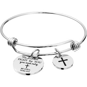 Bible Bible Bangle Banglet Cross Charm Scrip Clislet Bracelet Jewelry المجوهرات