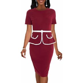 Keyufang Women's 2 قطعة تنورة ملابس Office Suit Sup