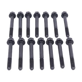 14pcs أسطوانة رأس الترباس 119515-01200 متوافق مع محرك يانمار 2IM15 3YM20 3TNV70 3TNM72 3TNM72-GHFCL 3TNV70-SSU