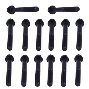 الجمعة Parts 14pcs أسطوانة رأس البراغي 14601-03450 متوافقة مع Kubota Engine D722 D782 D902 DF752 DF972 DG972 D722 GL11000 GL14000 Z482 استبدال