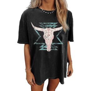Womens Oversized Tshirt Graphic Tees Summer Casual Short Sleeves Tops Beach Vacation Clothes