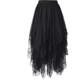 Apocrypha Womens Victorian Renaissance Vintage القوطية الرجعية التنورة القراصنة تنورة