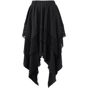 Apocrypha Womens Victorian Renaissance Vintage Gothic Retro Costumes Pirates Skirt in Kuwait