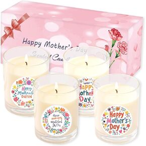 Candles Gifts for Mom from Daughter Son Mother's Day Gift Mother's Day Smoked Candles, Mothers Day Birthday Gifts for Mom Stocking Stuffers Lavender Scented Soy Candle