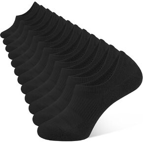 CLOSEMATE No Show Ankle Socks for Women Cushioned Low Cut Non Slip with Silicone Grips for Running 6 Pairs