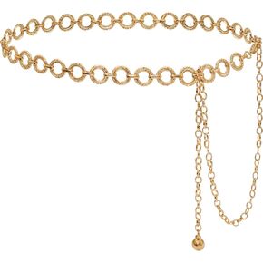 Women's Waist Chain Belts Adjustable Metal Waist Belt Belly Link