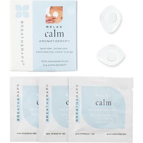 Aromatherapy Calming Patches - Pure Essential Oil Aroma Patch - Lavender and Frankincense Essential Oils for Calm - 4-Pack