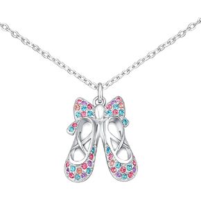Ballerina Necklace Gifts for Girls, Dance Recital Gifts for Girl Birthday Graduation Christmas Gifts, Jewelry for Girls