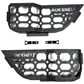 لوحات الباب الأمامي الجيب Molle متوافقة مع 2018-2024 Wrangler JL 2/4 Door & 2020-2024 Gladiator JT | زغب السطح | ودية للجلد | مربع تخزين الصلب يحل محل الشبكة التراكية الضعيفة in Kuwait