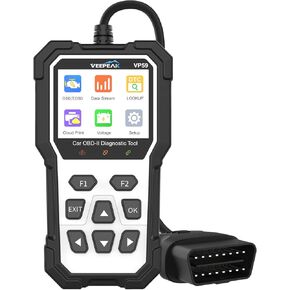 Veepeak OBD2 Scanner Diagnostic Tool, Auto Check Engine Light Code Reader with Reset OBDII Scan Tool for Cars and Light Trucks Model Year Since 1996, Carrying Case Included