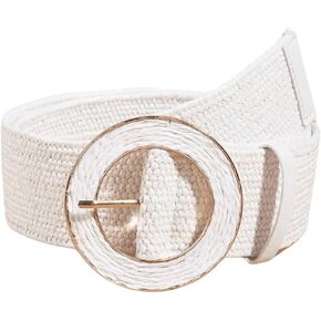 GORGLITTER Women's Stretch Belt Woven Belt Raffia Waist Belt Boho Belts