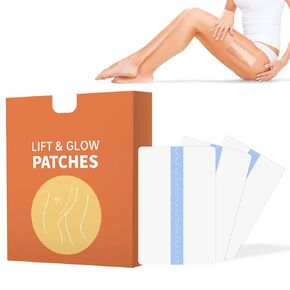 10PCS Hey Nip Thigh Lift Tape, Hey Nip Lift and Glow Patches Legs for Sagging Skin, Invisible Waterproof Adhesive Body Tape, Transparent Lifting Patches for Stomach,Thighs,Arms(1 box)