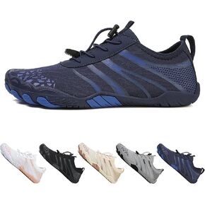 MOCHINI Hike Barefoot Shoes Grounded Footwear for Womens Men Non-Slip Wide Toe Neuropathy Beach Pool Aqua Swimming Surf Hiking Walking Quick Dry Water Shoes