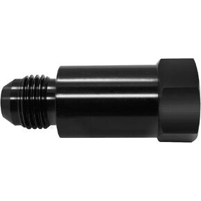 8AN Inline Roll Over Breather Valve Aluminum AN8 Female to AN-08 Male Flare Hose Line Fitting For Fuel Cell Tank Roll-Over Adapter Drag Race Car Black