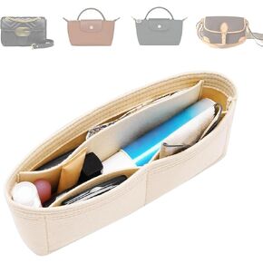 منظم محفظة محفوظات إدراج لـ GG Marmont Matelasse الكتف Bag Long Long Le Pliage ، حقائب اليد المصغرة منظم حقيبة Liner Liner For Women Linner Bag Bag Bag