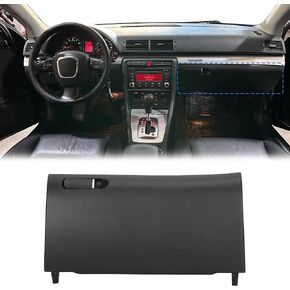 ABS DASH DASH GLOVE BOX DOOR COVER LID غطاء قفازات قفاز متوافق مع Audi A4 B6 B7 2002 2003 2004 2005 2006 2007 2008 ، مع Buckle ، رقم OE 8E1857124A 8E1857131 ، محرك على اليسار