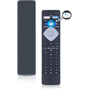 RF402A-V14 BT800 NH800UP IR Remote Control Compatible with Philips Android 4K Ultra HD Smart LED TV Replacement Controller with Netflix Vudu YouTube with Batteries (No Voice Function)