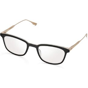 Dita Floren DTX114-52-01 أسود غير لامع - Crystal Clear - إطار نظارات الذهب الأبيض 52 مم