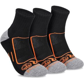 Timberland PRO Moisture Wicking Technology Mens Socks, Arch Support, Cushioned Footbed, Mesh Venting