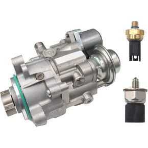 High Pressure Fuel Pump w/Fuel Pressure Sensor Compatible with BMW N54 N55 Engines 135i 335i 335xi 535i 535xi 640i 740i X3 X5 X6 Z4 1 Seires M Replacing 13517616170 13517585655