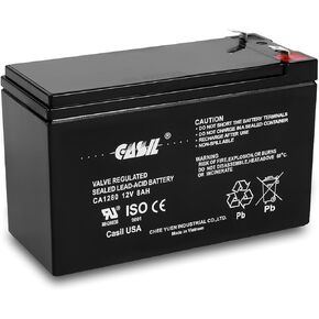 بطارية إنذار أصلية CA1240 12 فولت 4 أمبير SLA قابلة لإعادة الشحن لـ ADI AdGR-D467، ADT 804302 12 فولت 4.5 أمبير، لوحة أمان DSC، دورية الطاقة SLA1056، Vista 20P ADT، بطارية بديلة من I in Saudi Arabia