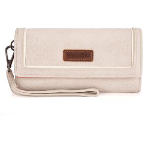 Montana West X Wrangler Wallet for Women Phone Wristlet Wallet Ladies Felame Large Capacity Clutch Wallets with Coin Purse