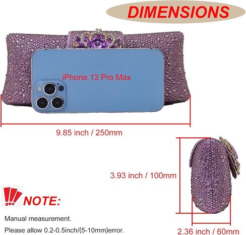 Long Rhinestone Box Evening Bag Women Formal Gathering Party Floral Handbag Clutch Purse Prom Bag in Saudi Arabia