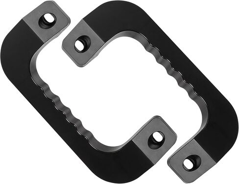 2pcs سقف الاستيلاء مقبض ملاءمة لتويوتا ريجيس هاك 2005-2018 Series Prastenger Van Car ، Grip Assist Handles Pressions Interior Praps ، Aluminium Aludy Action Duty Premium (Black) in Saudi Arabia