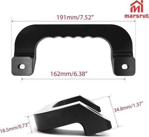 2pcs سقف الاستيلاء مقبض ملاءمة لتويوتا ريجيس هاك 2005-2018 Series Prastenger Van Car ، Grip Assist Handles Pressions Interior Praps ، Aluminium Aludy Action Duty Premium (Black) in Saudi Arabia