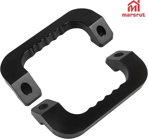 2pcs سقف الاستيلاء مقبض ملاءمة لتويوتا ريجيس هاك 2005-2018 Series Prastenger Van Car ، Grip Assist Handles Pressions Interior Praps ، Aluminium Aludy Action Duty Premium (Black) in Saudi Arabia