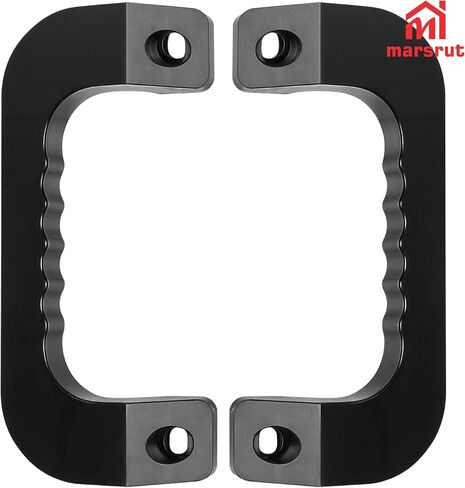 2pcs سقف الاستيلاء مقبض ملاءمة لتويوتا ريجيس هاك 2005-2018 Series Prastenger Van Car ، Grip Assist Handles Pressions Interior Praps ، Aluminium Aludy Action Duty Premium (Black) in Saudi Arabia