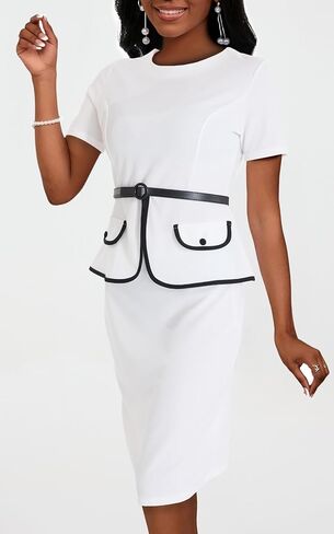 Keyufang Women's 2 قطعة تنورة ملابس Office Suit Sup in Kuwait