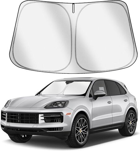 Car Windshield Sun Shade Compatible for 2024 2025 Le-xus GX 550 Accessories, Foldable Window Sunshade Block UV Rays and Sun Heat in Saudi Arabia