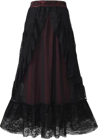 Apocrypha Womens Victorian Renaissance Vintage Gothic Retro Costumes Pirates Skirt in Kuwait