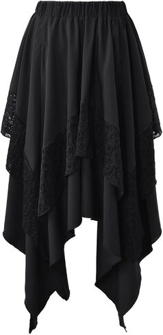 Apocrypha Womens Victorian Renaissance Vintage Gothic Retro Costumes Pirates Skirt in Kuwait